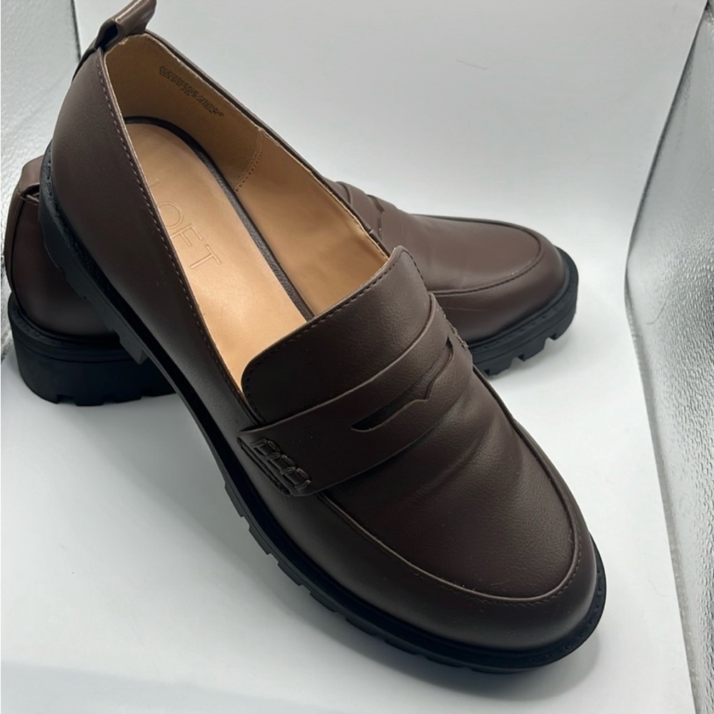 LOFT Leather Loafers - Women’s size 7